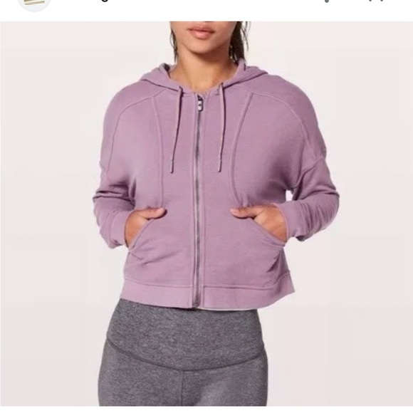 Lululemon Cropped Next Move Hooded Jacket sz 4 - Picture 5 of 10